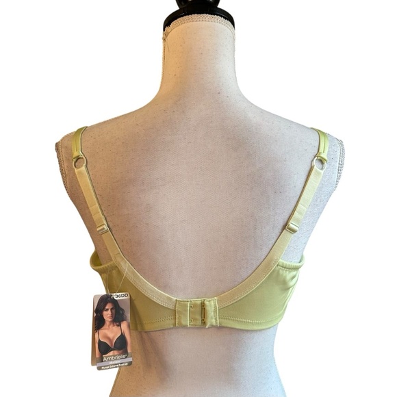 NWT Ambrielle Mystique Plunge Extreme Push Up Bra Women’s SZ 36DD in Celery - Picture 4 of 8